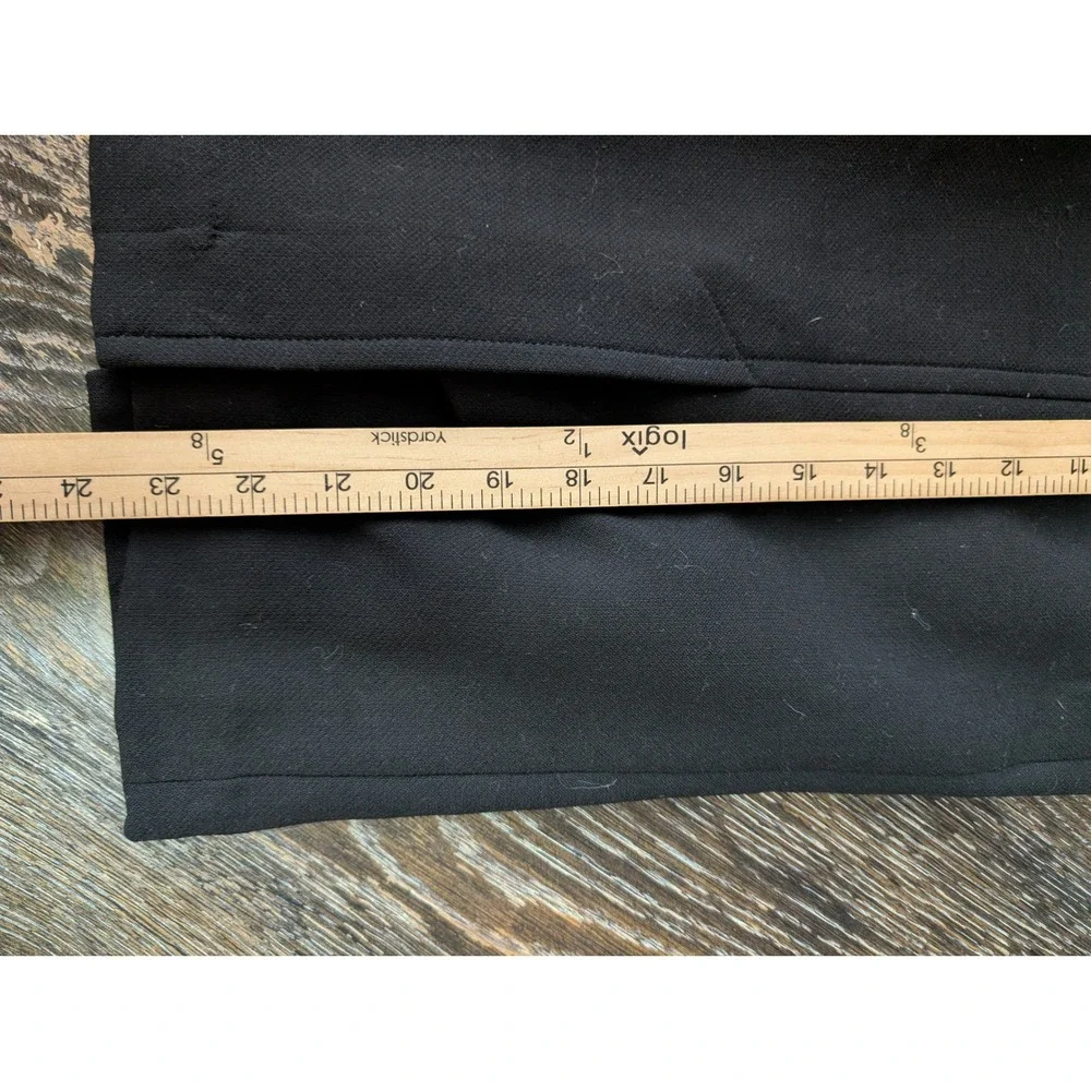 Talbots Black 100% Wool Pencil Skirt Side Zip Lined Career Size 10